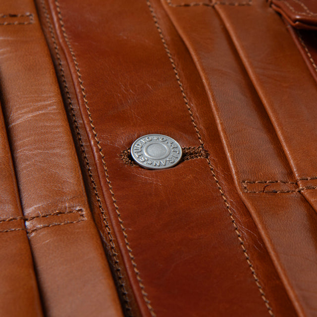 45th手染めレザージャケット【SP-123】