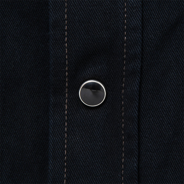 奄美泥染めインディゴデニムシャツ【SP-124】