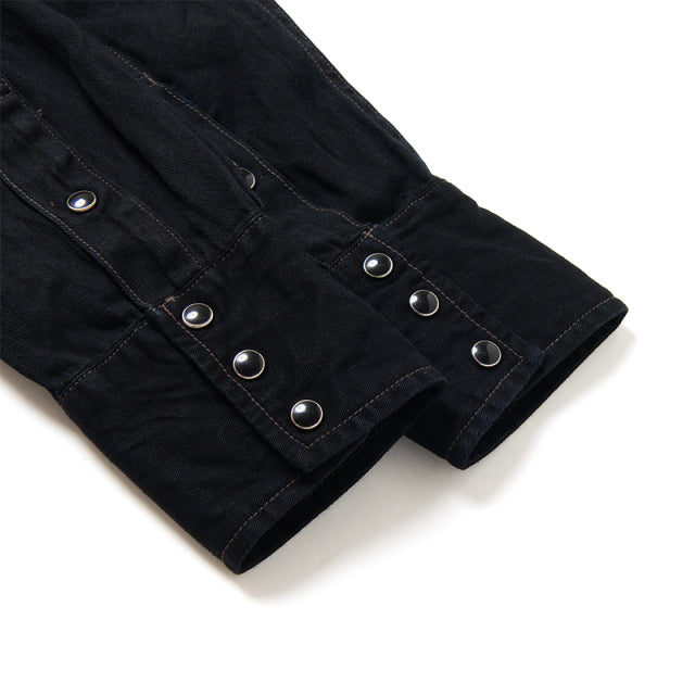 奄美泥染めインディゴデニムシャツ【SP-124】