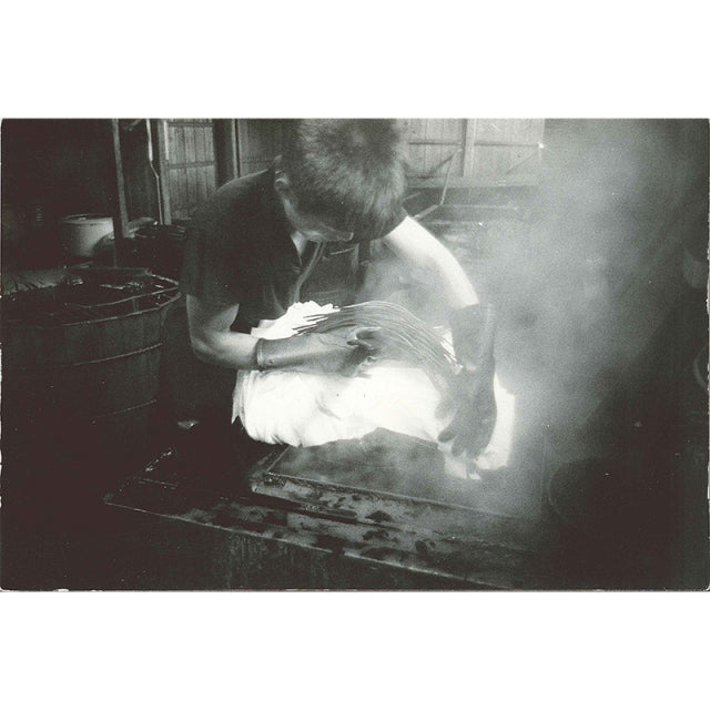 京黒紋付ぼかし染めTシャツ【8093】