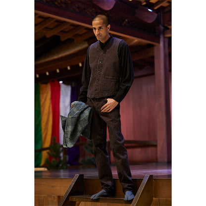 KAKISHIBU DENIM HICKORY ベスト【D4523】