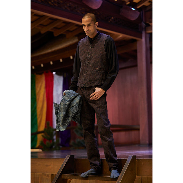 KAKISHIBU DENIM HICKORY ベスト【D4523】