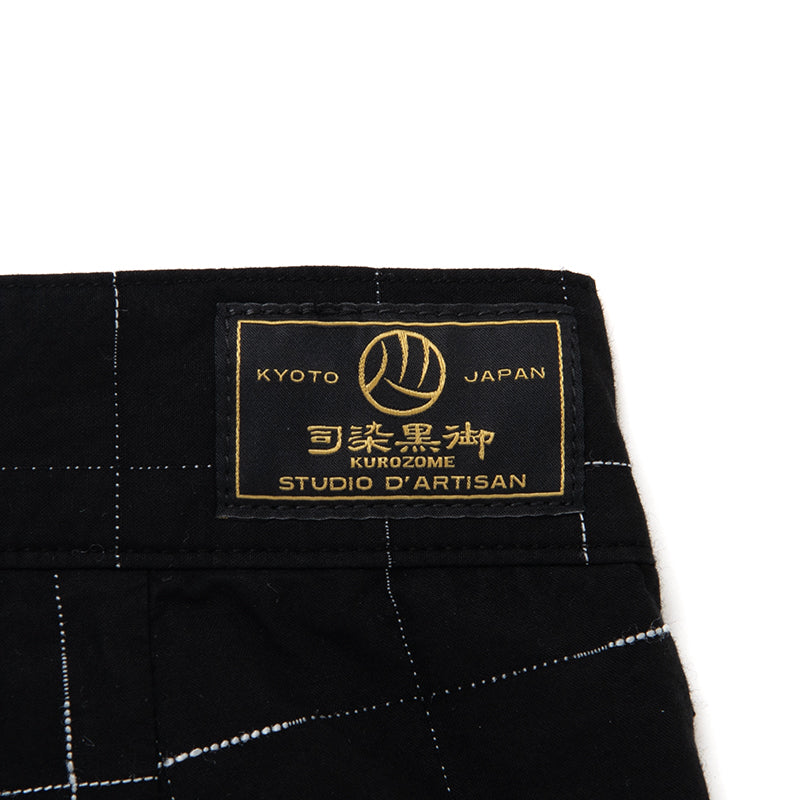 京黒紋付染絣ショートパンツ【1900】BIGサイズ