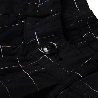 京黒紋付染絣ショートパンツ【1900】BIGサイズ