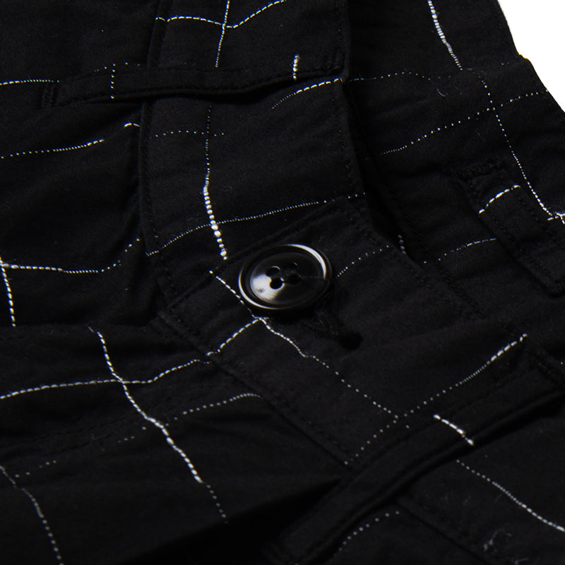 京黒紋付染絣ショートパンツ【1900】BIGサイズ