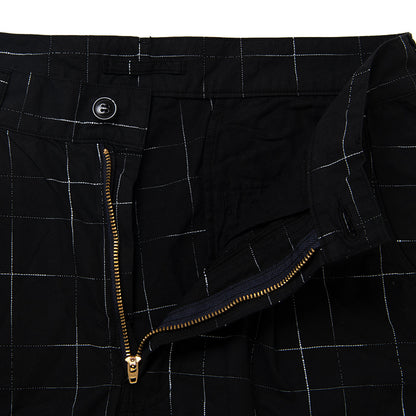 京黒紋付染絣ショートパンツ【1900】BIGサイズ