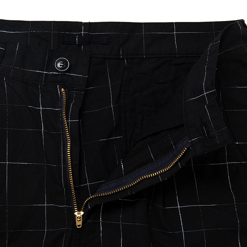 京黒紋付染絣ショートパンツ【1900】BIGサイズ