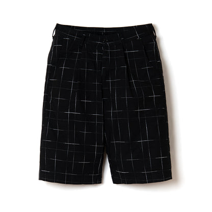 京黒紋付染絣ショートパンツ【1900】BIGサイズ