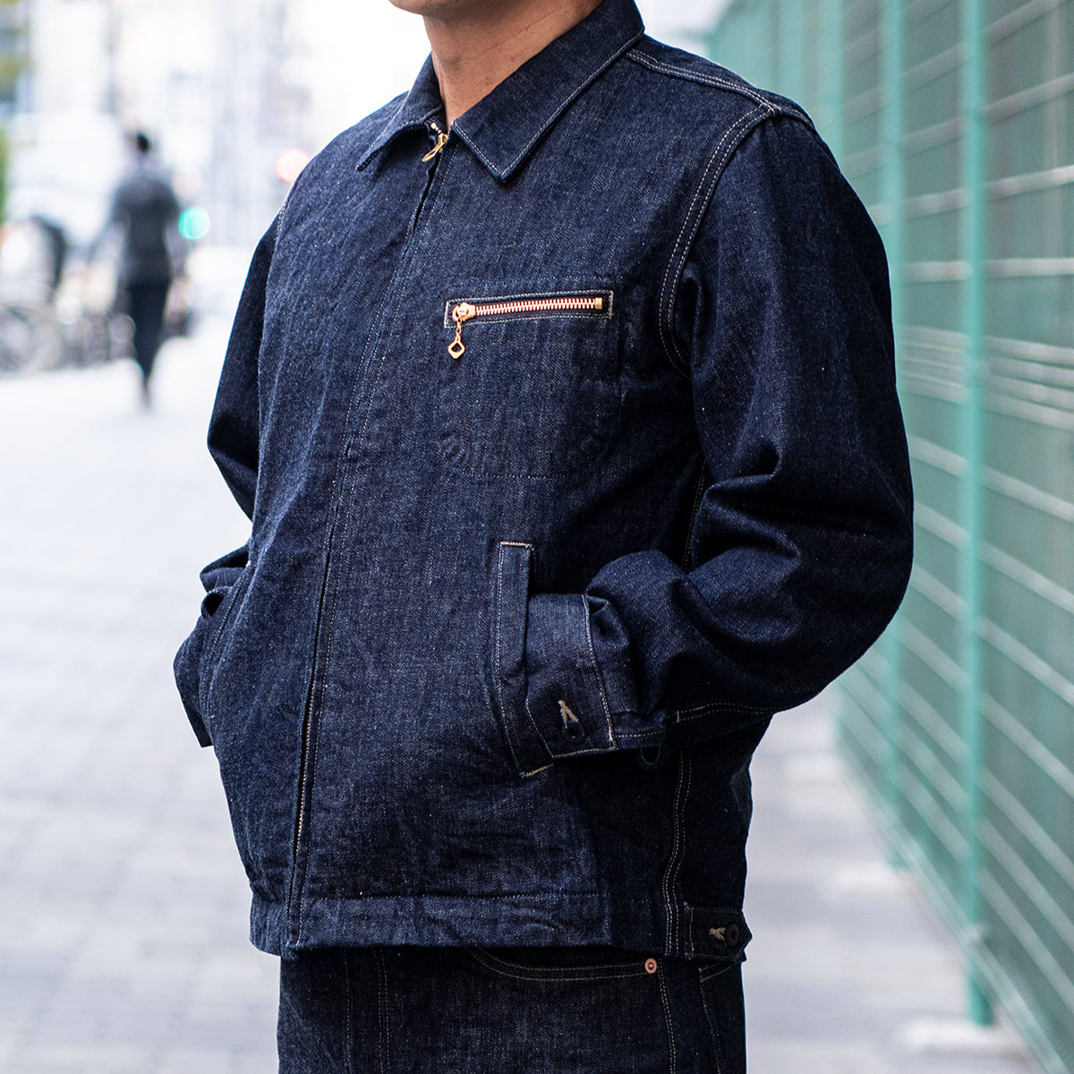 Tailor Denim Zip Jacket【OR-402】