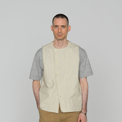 Cotton Linen Gilet 【OR-4314】
