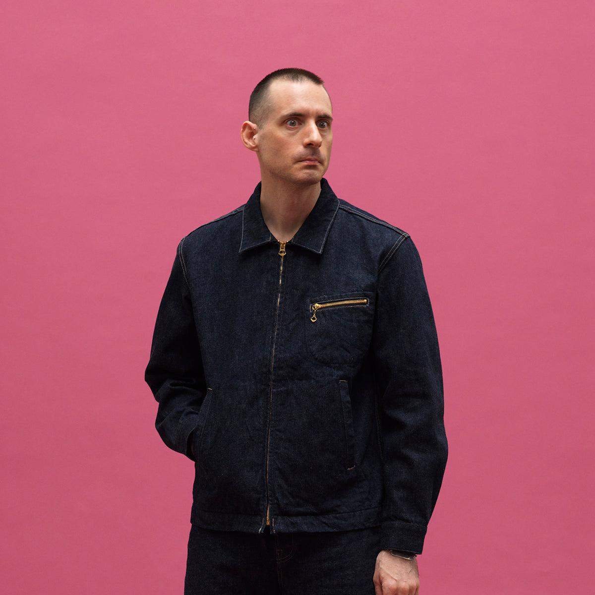 Tailor Denim Zip Jacket【OR-402】