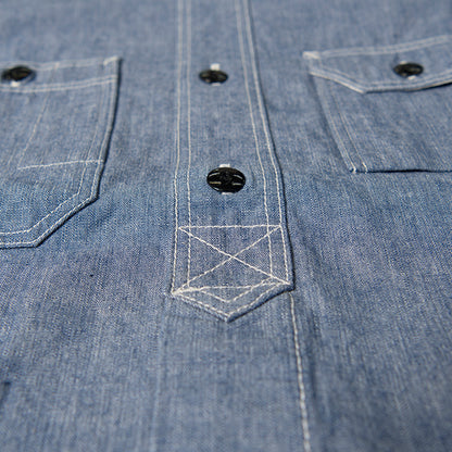 シャンブレー長袖ワークシャツ【5333A】