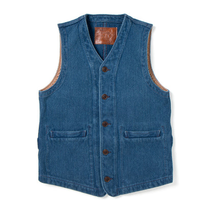 ユーズド刺し子ベスト【4483U】