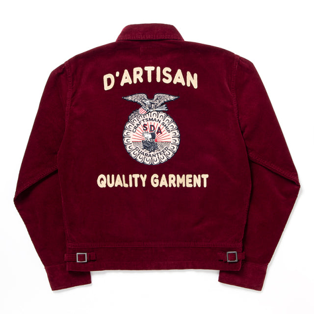 刺繍コーデュロイジャケット【4526】