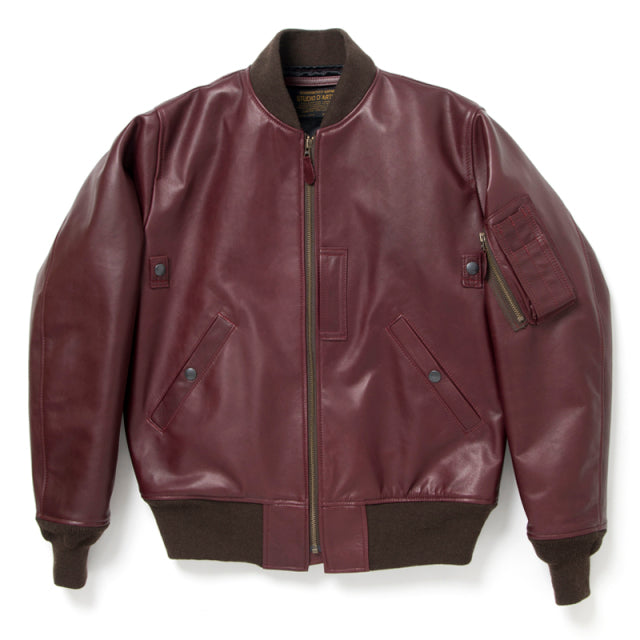 MA-1 レザージャケット【4529】