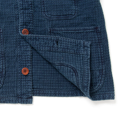 USEDインディゴ刺し子ジャケット【4569U】