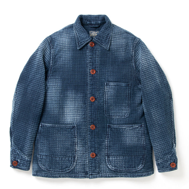 USEDインディゴ刺し子ジャケット【4569U】