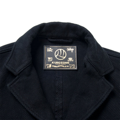 京黒紋付染刺し子ジャケット【4572】