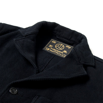 京黒紋付染刺し子ジャケット【4572】