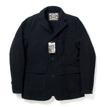 京黒紋付染刺し子ジャケット【4572】