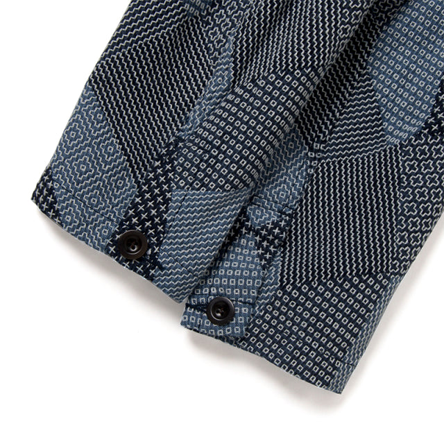 ツギハギ刺し子ジャケット【4576】