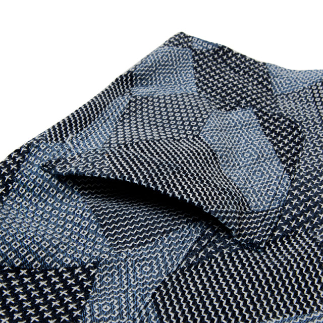 ツギハギ刺し子ジャケット【4576】