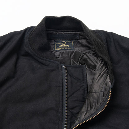 京黒紋付染MA-1ジャケット【4578】