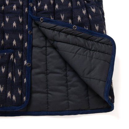 矢絣インディゴ刺し子ジャケット【4597】