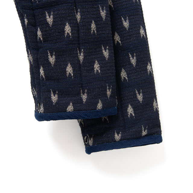 矢絣インディゴ刺し子ジャケット【4597】