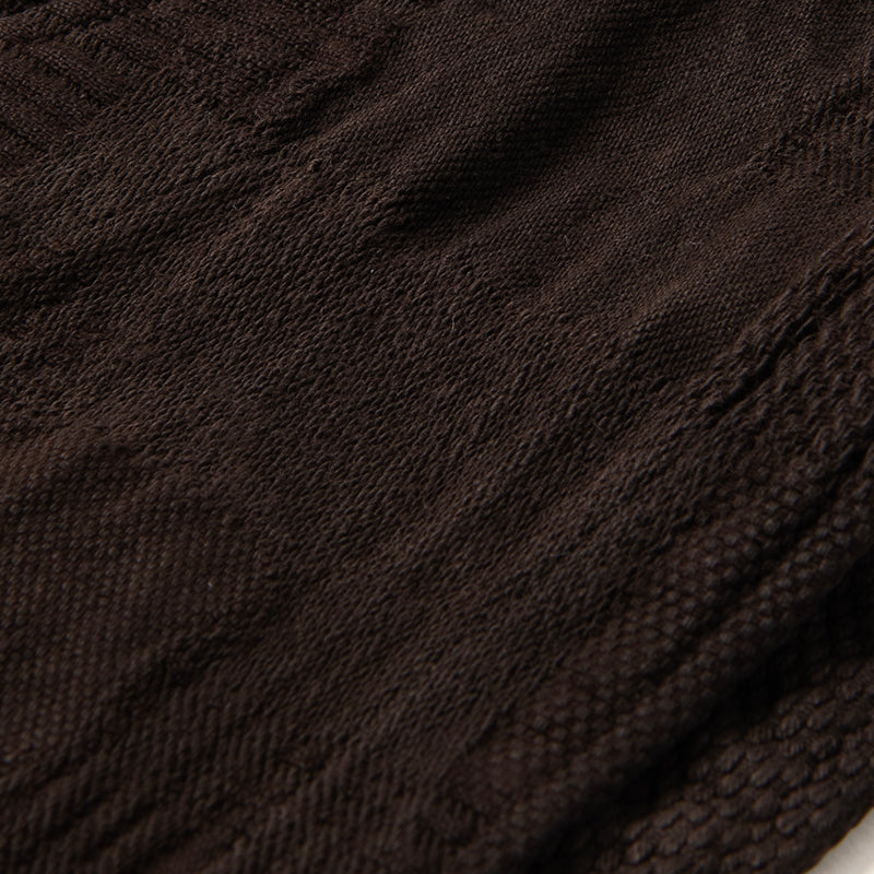 奄美泥染BOROジャガードベスト【4605】