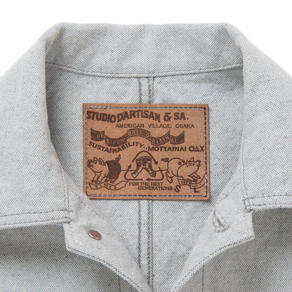 アップサイクルインディゴキャンバスカバーオール【4607】