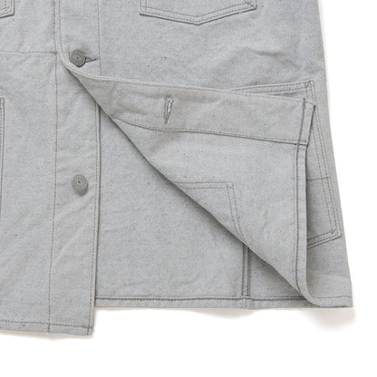 アップサイクルインディゴキャンバスカバーオール【4607】