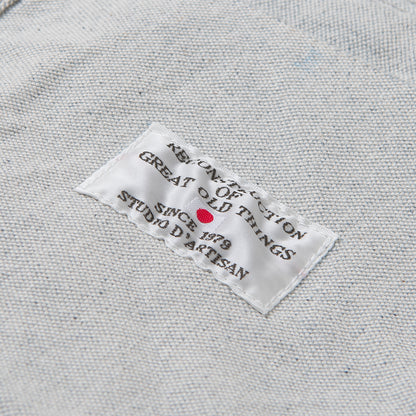 アップサイクルインディゴキャンバスカバーオール【4607】