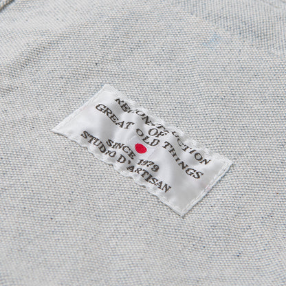 アップサイクルインディゴキャンバスカバーオール【4607】