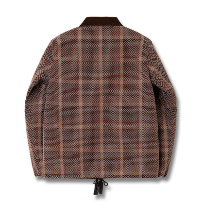 柿渋野良着刺し子コーチジャケット【4618】