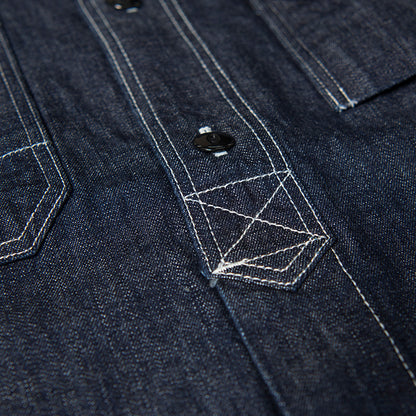 デニム長袖ワークシャツ【5333B】