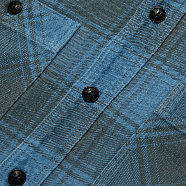 インディゴ染めネルシャツ【5664】