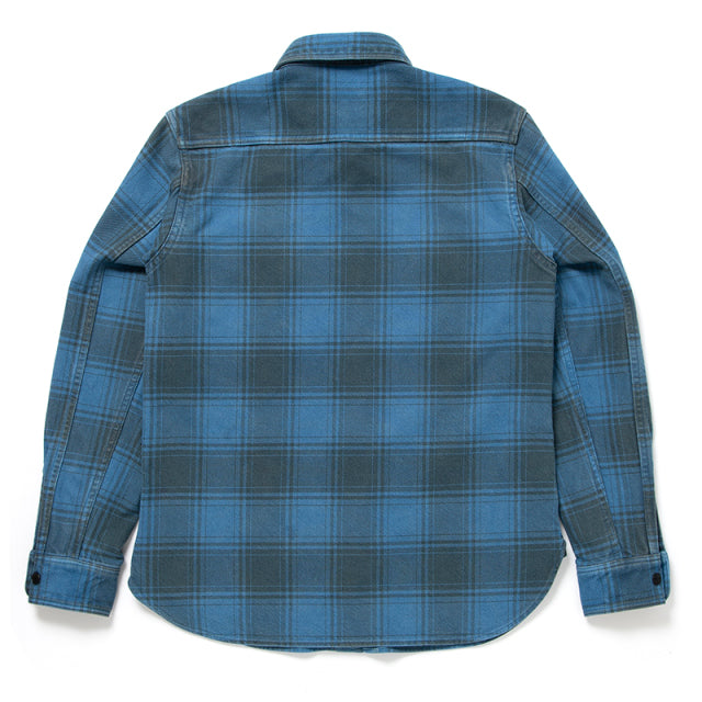 インディゴ染めネルシャツ【5664】