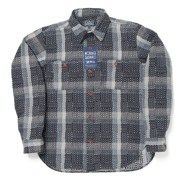 NORAGI SASHIKO カラーシャツ【5666】