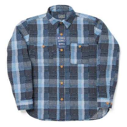 NORAGI SASHIKO カラーシャツ【5666】