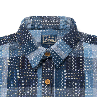 NORAGI SASHIKO半袖カラーシャツ【5667】