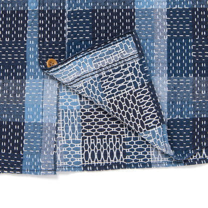 NORAGI SASHIKO半袖カラーシャツ【5667】