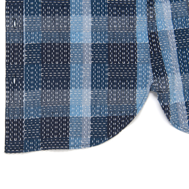 NORAGI SASHIKO半袖カラーシャツ【5667】