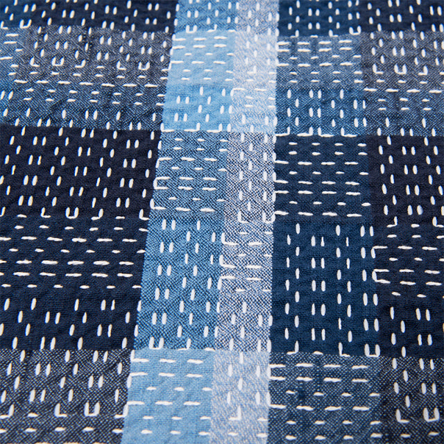 NORAGI SASHIKO半袖カラーシャツ【5667】