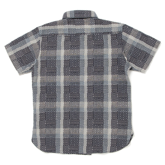NORAGI SASHIKO半袖カラーシャツ【5667】