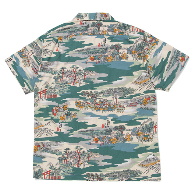 東海道五十三次アロハシャツ【5669】