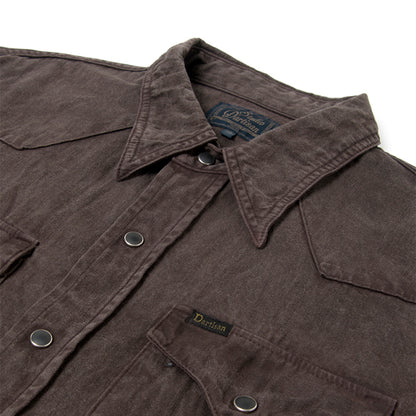 奄美泥染ウエスタンシャツ【5671】