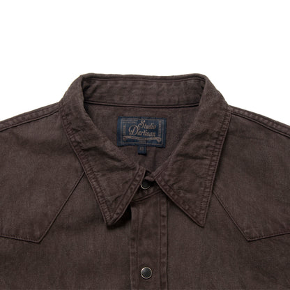 奄美泥染ウエスタンシャツ【5671】