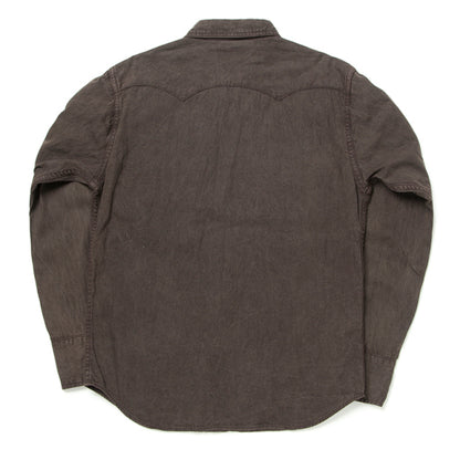 奄美泥染ウエスタンシャツ【5671】