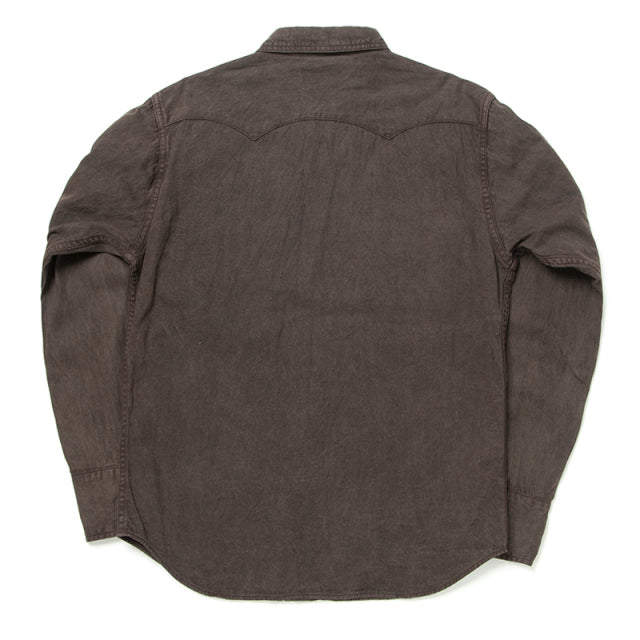 奄美泥染ウエスタンシャツ【5671】